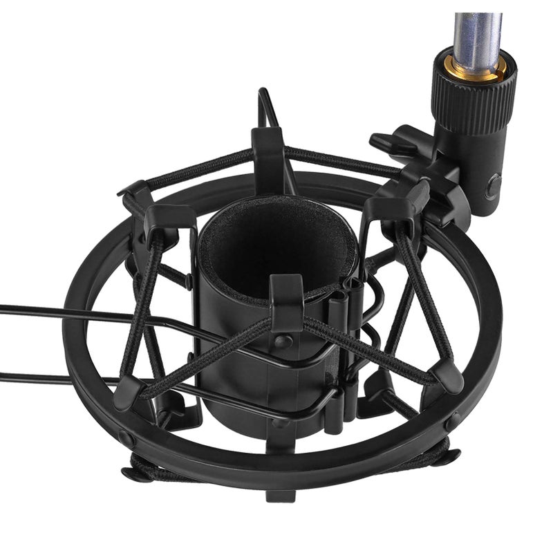 SUNMON Mic Shock Mount Holder for Diameter 28mm-31mm Dynamic Microphone to Reduces Vibration and Shock Noise, Suitable for AT2005-USB, XM1800S, E835 Mic - Image 1